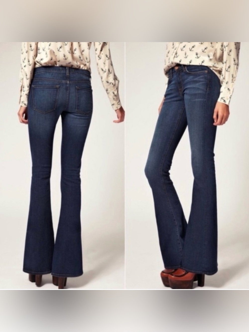 J BRAND Flared Women's Jeans - Dark Blue